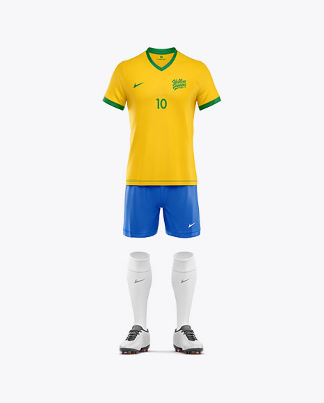 Use these fully editable and . Football Kit Mockup Front View