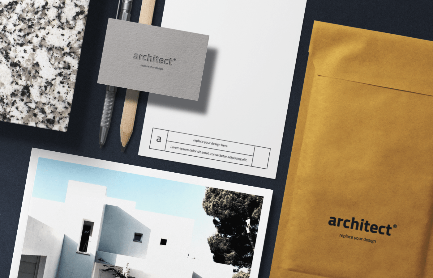 You can saver money when it comes to energy expenses, change the entire look of your home and even make your house safe with new windows. Architects Branding Mockup Scene