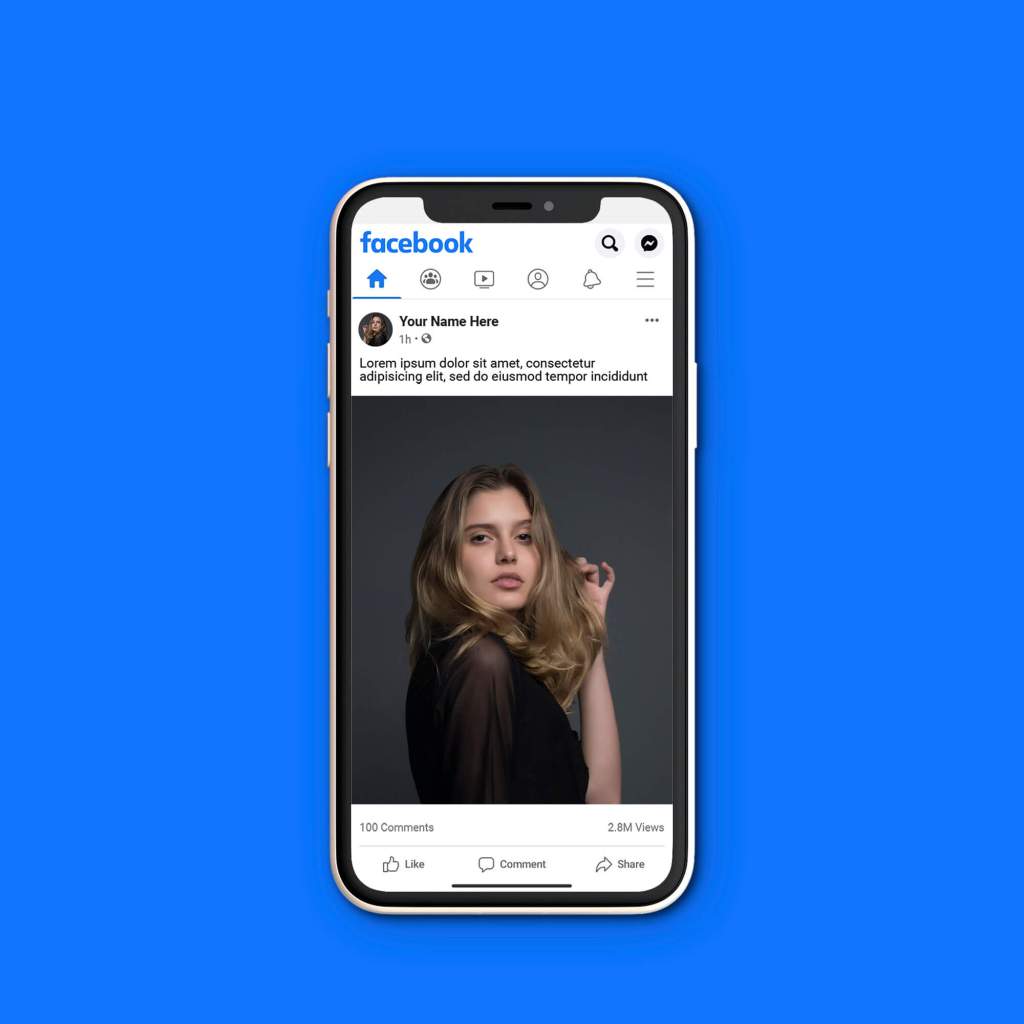 26+ Download Facebook Mobile Mockup 2019&nbsp;Psd
