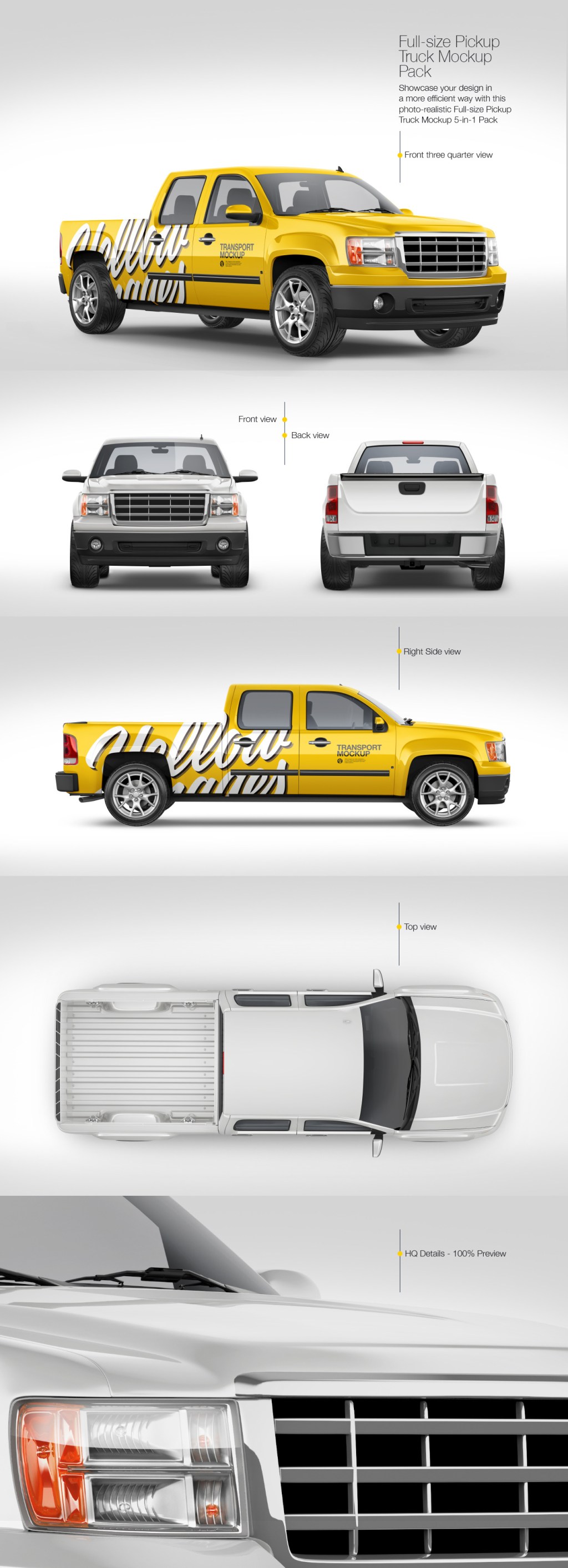 34+ Download Pickup Truck Psd&nbsp;Mockup