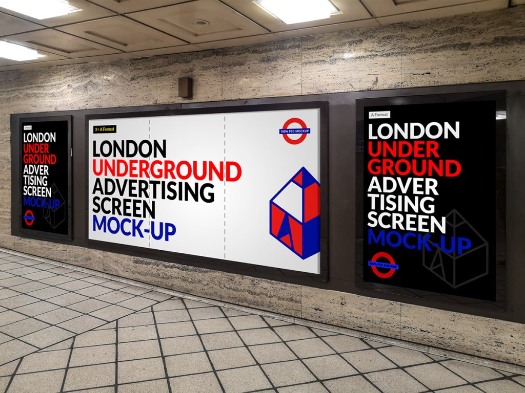 40+ Download Metro Ad Mockup&nbsp;Psd