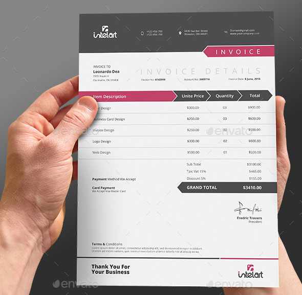 13+ Download Invoice Psd&nbsp;Mockup