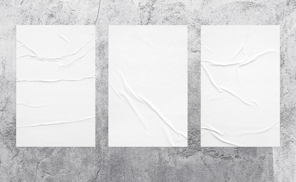 15+ Download Creased Poster Mockup&nbsp;Psd