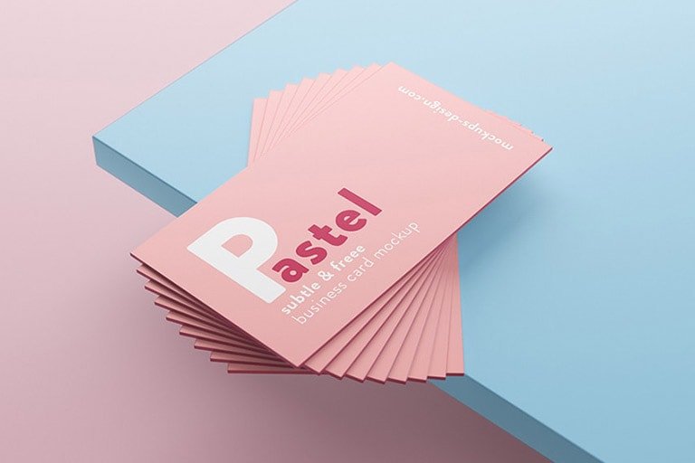 11+ Download Flying Business Card Mockup Free Psd
