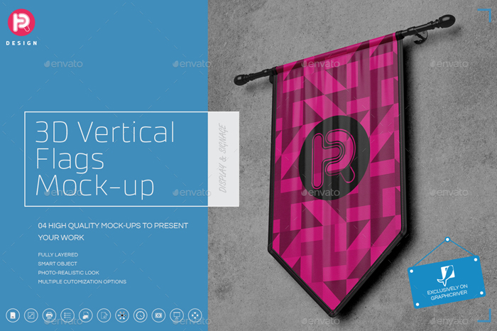 37+ Download Animated Flag Mockup&nbsp;Psd