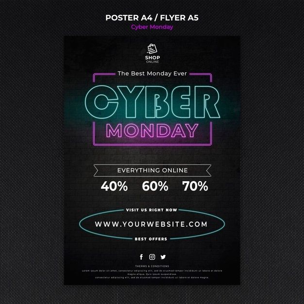 23+ Download Cyber Monday Mockup&nbsp;Psd