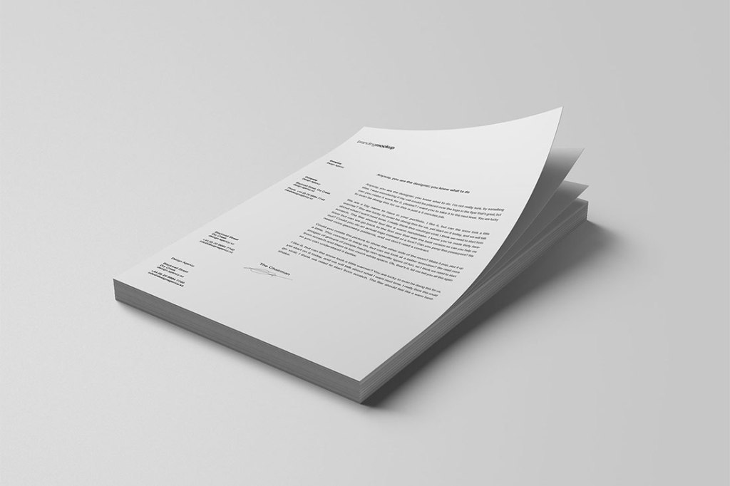 34+ Download Letterhead Mockup Template Free&nbsp;Psd